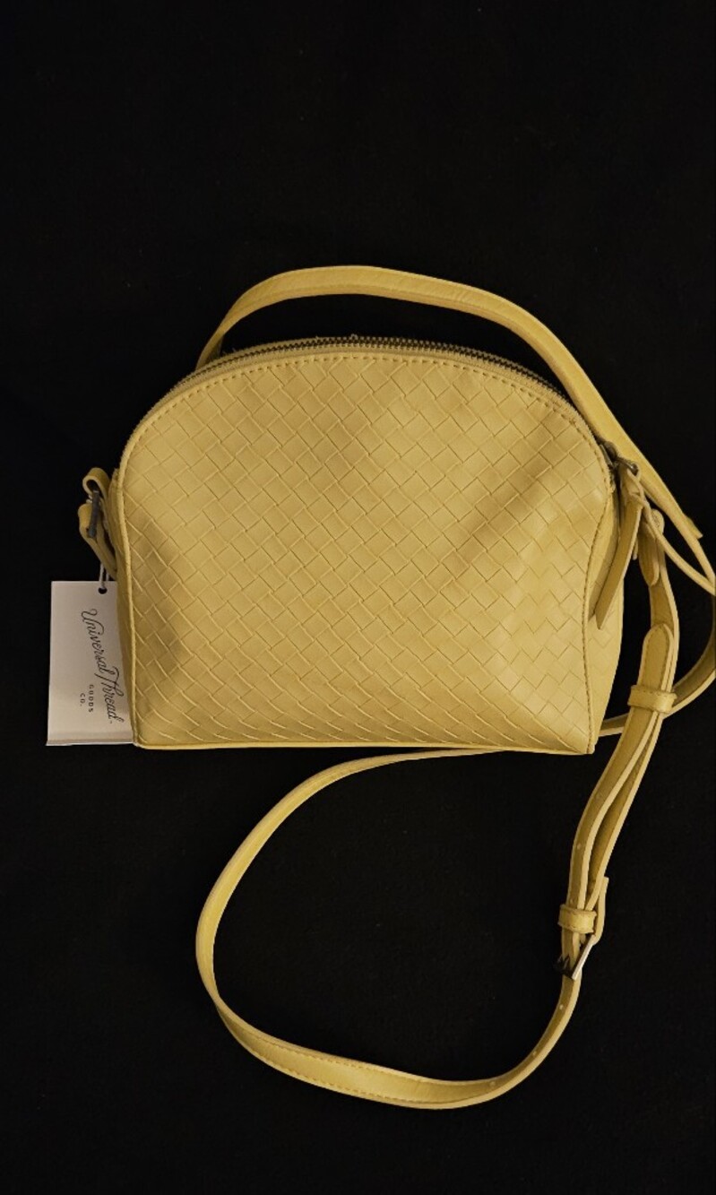 Universal Thread Mustard Yellow Woven Crossbody Bag